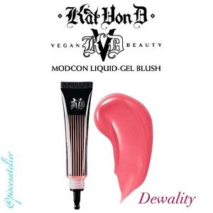 Kat Von D Modcon Liquid-Gel Blush in Shade Dewality 20 (Vivid Coral) 0.4 oz/12mL